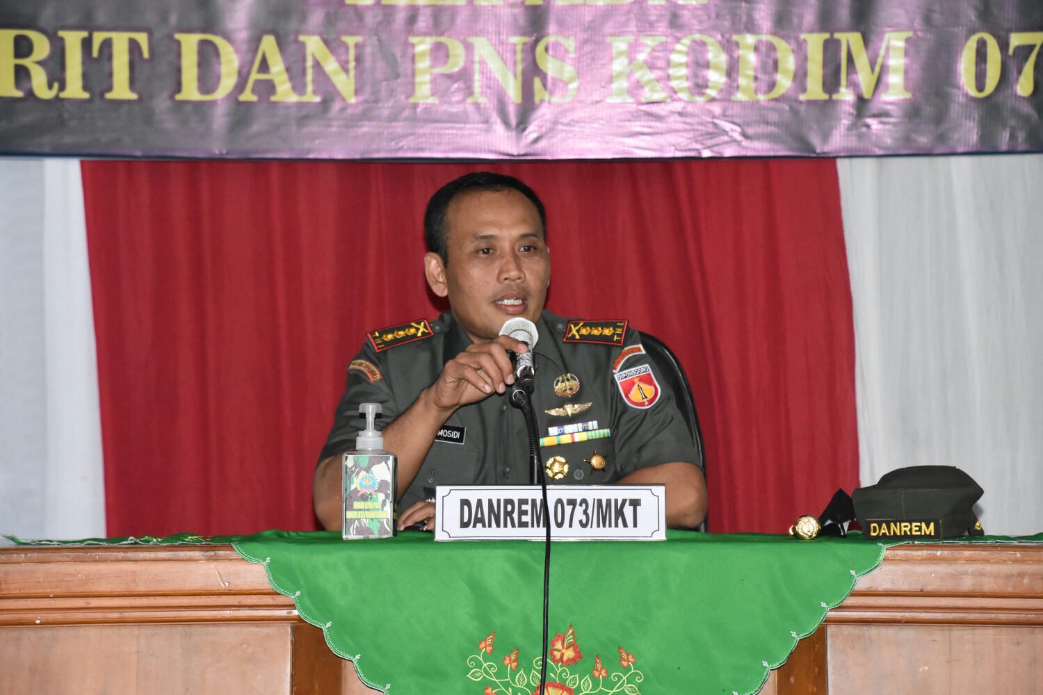 Kunjungan Kerja Di Kodim 0718/Pati, Danrem 073/MKT Sampaikan Visi Dan Misi